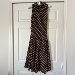 Fuzzi made in Italy polka dot mesh tulle bubble skirt dress fully lined size M